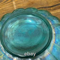 VTG Fenton Art Glass Mermaid Fish Scale Jacqueline Pitcher Water Jug Iridescent