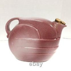 VTG Frankoma Pottery Water Refrigerator Jug Pitcher Rosetone 1942 Ada Clay