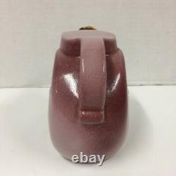 VTG Frankoma Pottery Water Refrigerator Jug Pitcher Rosetone 1942 Ada Clay