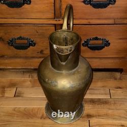 VTG Hammered Brass Ewer Water Pitcher Jug Vase Maudoux Dinant Holland 15.5 T