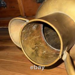 VTG Hammered Brass Ewer Water Pitcher Jug Vase Maudoux Dinant Holland 15.5 T