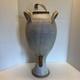 Vtg Stoneware Pottery Water Wine Crock 22 Jug With Lid & Wood Spigot Handmade
