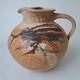 Vtg Studio Art Pottery Stoneware Water Pitcher Jug Artist Signed Ooak Design