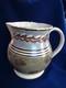 Very Large Antique Mocha Water/milk Pitcher Jug Moss & Cat's Eyes Designs 8