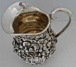 Very Rare Mining Sterling Silver Nugget Covered Water Pitcher Tane Mexican