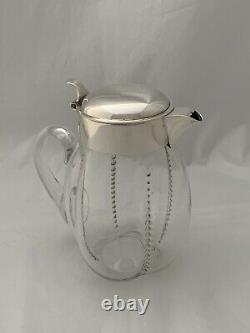 Victorian Antique Silver WINE JUG or WATER JUG 1893 London Sterling CLARET JUG