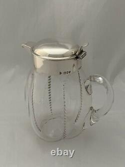 Victorian Antique Silver WINE JUG or WATER JUG 1893 London Sterling CLARET JUG