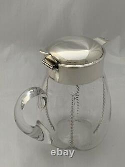 Victorian Antique Silver WINE JUG or WATER JUG 1893 London Sterling CLARET JUG