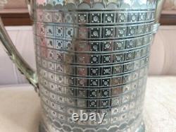 Victorian Silver Plate Water Pitcher Gazette Hawiian History Master Piece Wow