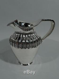 Victorian Water Pitcher Antique Classical English Sterling Silver 1880