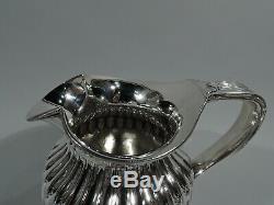 Victorian Water Pitcher Antique Classical English Sterling Silver 1880