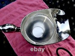 Vintage 1941 Gorham Floral Engraved Sterling Silver 4 1/4 Pint Water Pitcher