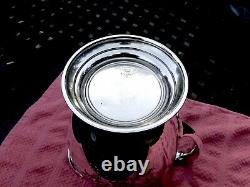 Vintage 1941 Gorham Floral Engraved Sterling Silver 4 1/4 Pint Water Pitcher