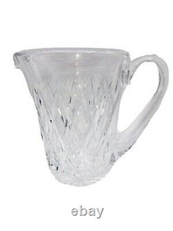 Vintage 1970's Waterford Kinsale Crystal Hand cut Glass Pitcher. Mint