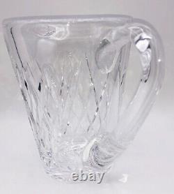 Vintage 1970's Waterford Kinsale Crystal Hand cut Glass Pitcher. Mint