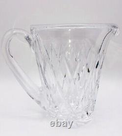 Vintage 1970's Waterford Kinsale Crystal Hand cut Glass Pitcher. Mint