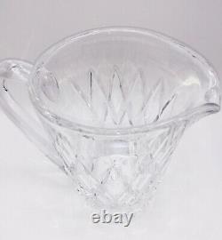 Vintage 1970's Waterford Kinsale Crystal Hand cut Glass Pitcher. Mint