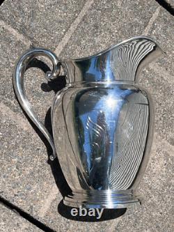 Vintage #969 Manchester Co Sterling Silver Water Wine Pitcher Jug 4.5 Pint