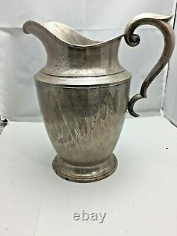 Vintage Alvin Sterling Silver Water Pitcher S83-1 4 ½ PINT Size 9
