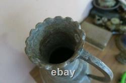 Vintage / Antique Arabic Handmade Hammered Copper Water Pitcher Ewer Jug 14