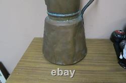 Vintage / Antique Arabic Handmade Hammered Copper Water Pitcher Ewer Jug 15
