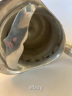 Vintage Antique Silver-Plated Ornate Footed Water Pitcher Jug