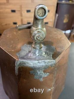 Vintage Artisan Original Handmade Copper Beer Ale Liquor Water Pitcher Spout