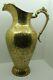 Vintage Brass Handcrafted Unique Shape Solid Engraved Water Pitcher Jug Heavy