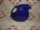 Vintage Cobalt Fiesta Disc Water Jug / Pitcher Fiestaware L9