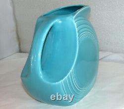 Vintage Fiestaware Fiesta Turquoise Disc Water Jug Pitcher