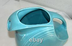 Vintage Fiestaware Fiesta Turquoise Disc Water Jug Pitcher