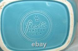 Vintage Fiestaware Fiesta Turquoise Disc Water Jug Pitcher