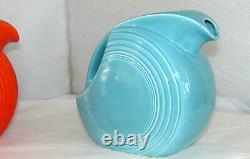 Vintage Fiestaware Fiesta Turquoise Disc Water Jug Pitcher