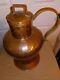 Vintage French Style Copper Milk Or Water Pitcher Jug Can 16 X 10