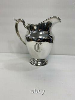 Vintage French Water Pitcher by Gorham #182 Sterling 4-1/4 Pint
