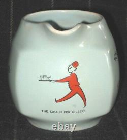 Vintage Gilbey's Scotch Whisky Spey Royal- Dry Gin Water Pitcher Pub Jug, Rare