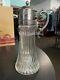 Vintage Glass And Silver Plated Wine Jug/water Pitcher 14