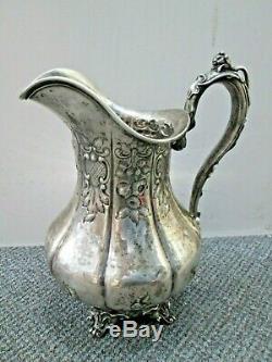 Vintage Gorham Coin Silver Large Water Pitcher