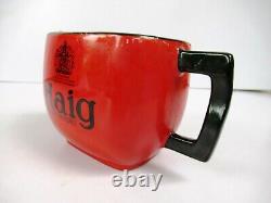 Vintage Haig Scotch Whisky Advertising Water Jug Pitchers Red Color England F8