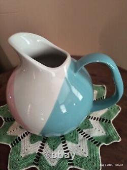 Vintage Hall China Eva Zeisel Tri-Tone Water Pitcher Jug Hallcraft 1950's MCM