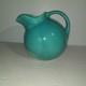 Vintage Harlequin Pottery Turquoise Service Water Pitcher Ball Jug