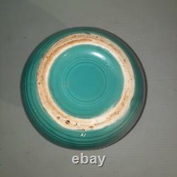 Vintage Harlequin Pottery Turquoise Service Water Pitcher Ball Jug