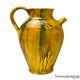 Vintage Italian Pottery Yellow Porcelain Watering Jug Pitcher