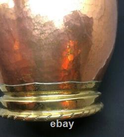 Vintage Large Belgium Copper and Brass Water Jug Dinanderie Veritable