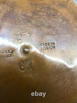 Vintage Large Belgium Copper and Brass Water Jug Dinanderie Veritable
