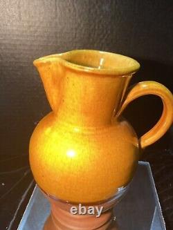 Vintage Made In France Half-Glazed and Terracotta Water Jug