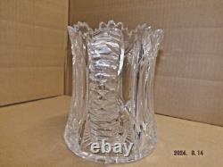 Vintage Marked Hawkes Brunswick Brilliant Cut Glass Water Pitcher Jug