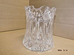 Vintage Marked Hawkes Brunswick Brilliant Cut Glass Water Pitcher Jug