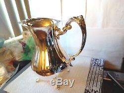 Vintage / Maybe Antique Sheffield Sterling Silver Plate Water Pitcher S-8506