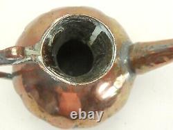 Vintage Middle Eastern Handmade Engraved Copper 11 Watering Can Jug Pitcher